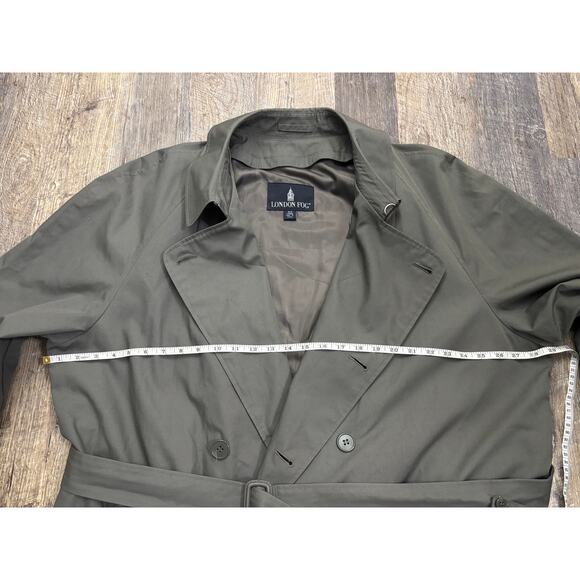 London Fog Men's Trench Coat with Belt Size 48 Long - Picture 4 of 6